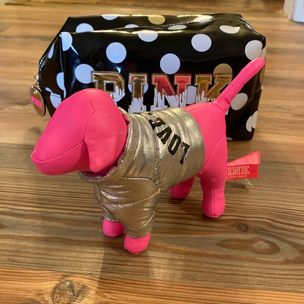 Victoria’s Secret PINK Plush dog collectible LOVE PINK VS PINK
